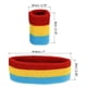 thumbnail image 2 of Uxcell 2 Muñequeras Deportivas y 1 Juego de Banda para la Cabeza de Algodón Absorbente Rojo, Amarillo, Azul Oscuro, 2 of 7