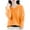 Orange, variant on MXUIKV Crewneck Sweaters for Women Long Sleeve Fall Fashion Fitness Knitted Tunic Stretchy Loose Fitted Womens Blouses Solid Color