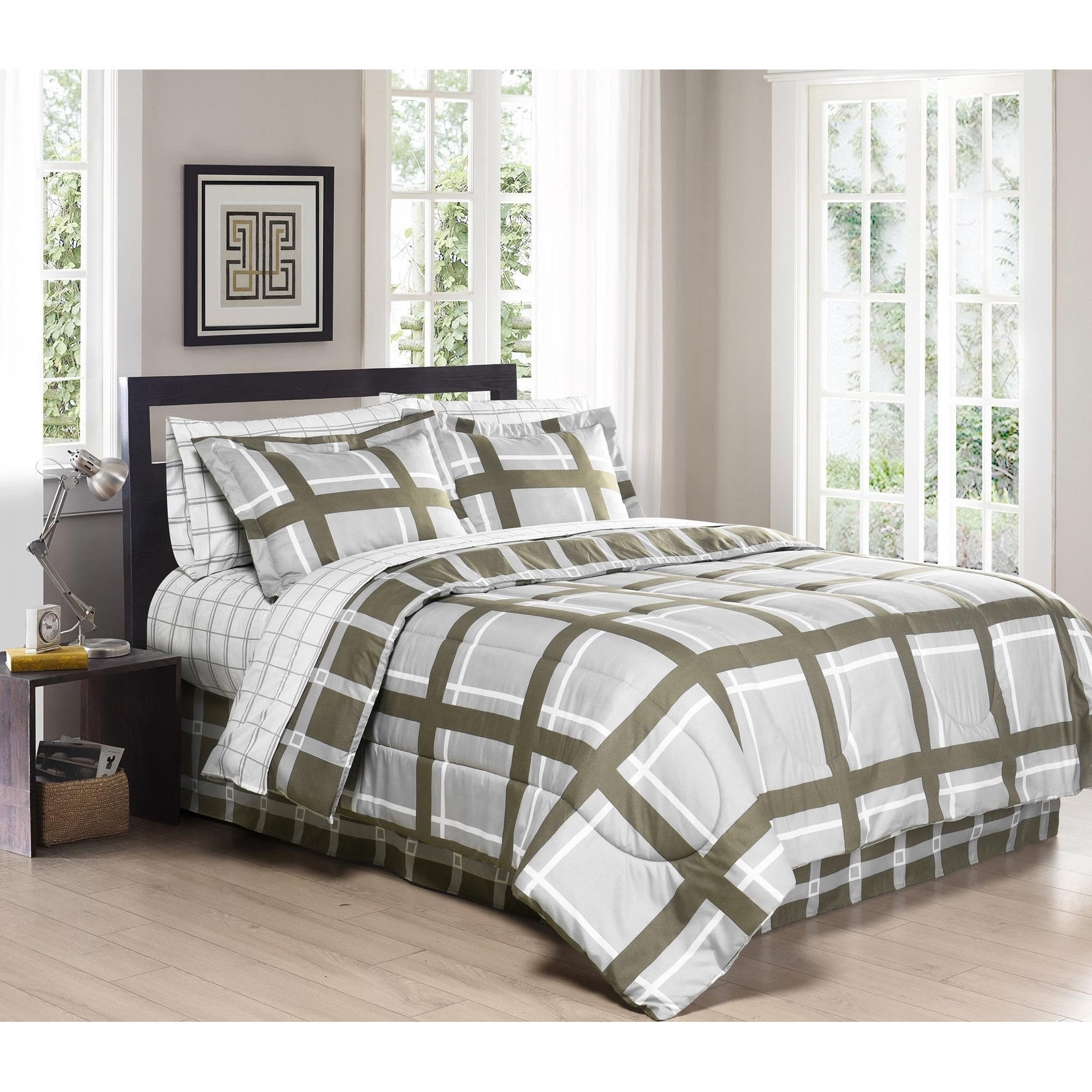 South Bay Down Alternative Comforter mini set Gridwork