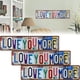 thumbnail image 3 of Bearachild Artesanías de metal, decoración de pared para bar, letreros de calle retro, llamativos letreros de Love More para espacios Decoración del hogar (45.7 x 15.2 cm), 3 of 6