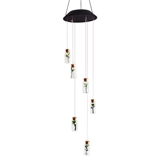 Colorful Solar Wind Chime Light, Outdoor LED Rotating Wind Chime, Courtyard Decoration Wind Chimes, Unique Garden Gifts for Mom, Beautiful Home Decor Light