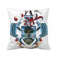 thumbnail image 1 of Seychelles Coussin de Canapé avec Emblème National Africain, 1 of 3