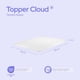 thumbnail image 2 of Colchoneta Cubre Colchon Topper 5cm Matrimonial blanco, 2 of 7