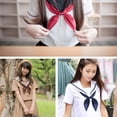 thumbnail image 3 of Uniform Sailor Tie School Girls Cute Bowtie/Necktie Pre-tied Tie, 3 of 20