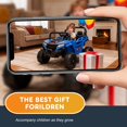 thumbnail image 6 of 12V Powered Ride on Car UTV, Kids Ride on Toys for Toddlers Ages 3-5, Ride on Vehicles with Remote Control, Bluetooth, Music, 4 Wheels Suspension, Electric Cars for Kids Boys Girls, Blue, 6 of 13