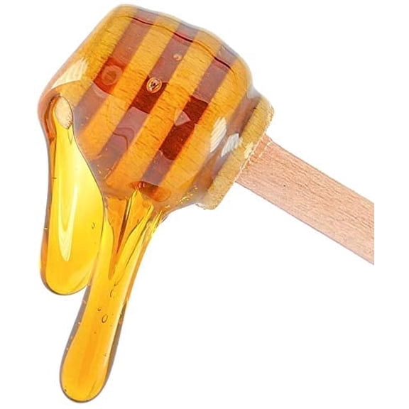 Wooden Honey Spoon Stick Dipper Comb Stick, 5 Inch Long Mini Honey Spoons Set of 6, Wood Dipper Honeycomb, Honey Dip Wood Stick Honey Dispenser Spoon, Natural Honey Server Drizzle, 6 Pcs