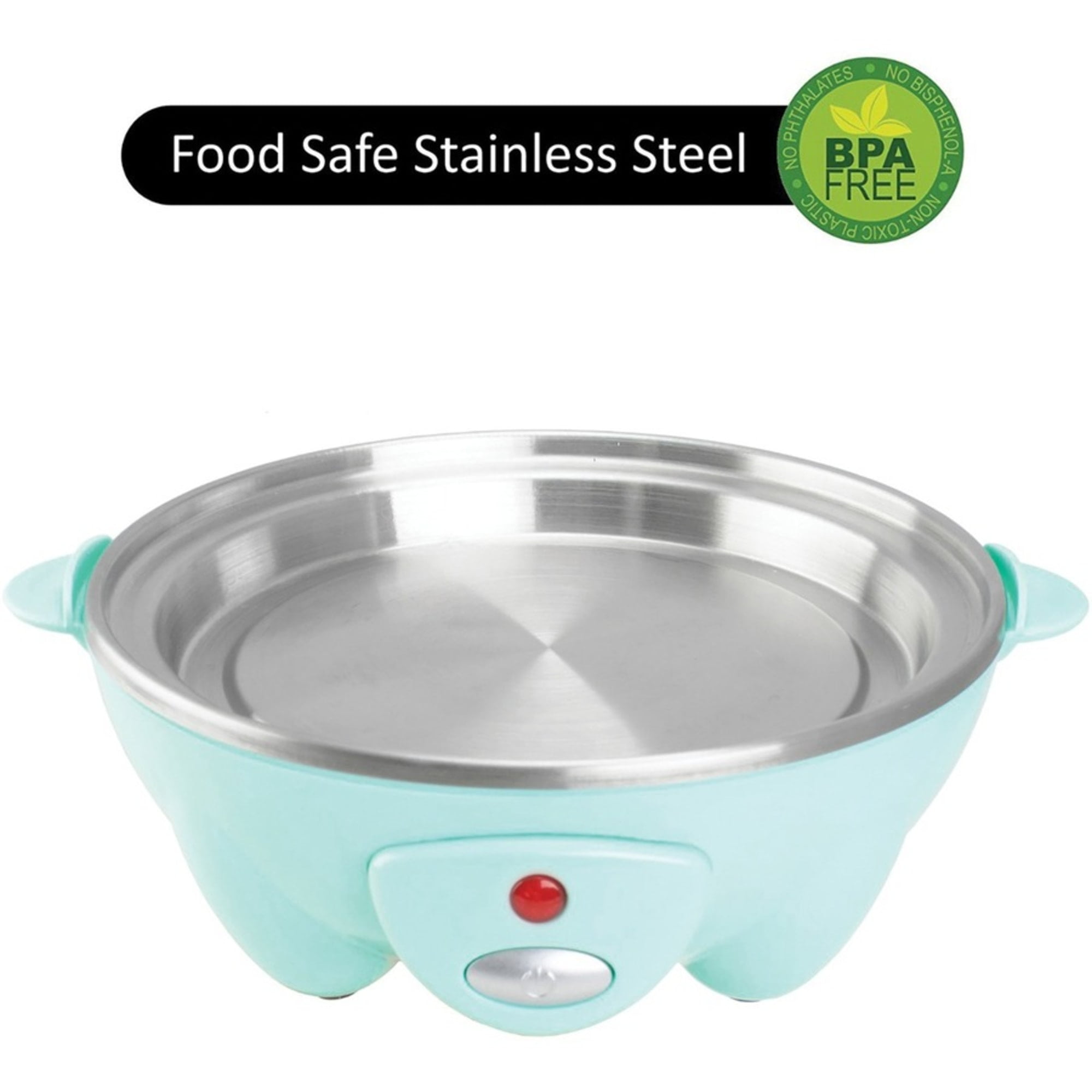 Brentwood TS-1045BL Electric 7 Egg Cooker with Auto Shut Off, Blue