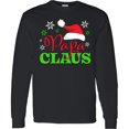 thumbnail image 3 of Inktastic Papa Claus with Christmas Santa Hat and Snowflakes Long Sleeve T-Shirt, 3 of 5