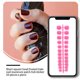 thumbnail image 5 of Qarigey 24 Pack Frosted Press on Nails DIY Artificial Exquisita Novela Elegante Personalidad Acrílico Nail para amantes de la manicura Juegos de manicura 14 rosa, 5 of 5