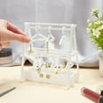 thumbnail image 4 of 52 Holes Earring Organizer Holder Rack with Mini Hangers Earring Holder Stand Ear Studs Organizer Storage Acrylic Jewelry Hanger Rack, 4 of 7