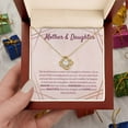 thumbnail image 4 of Mother & Daughter - Love Knot Necklace - White/Yellow Plated - Message Card & Gift Box, 4 of 5