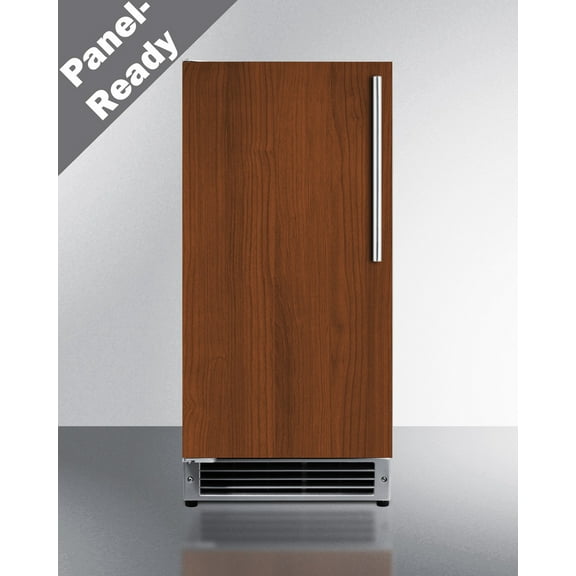 15" Wide 25 lb. Drain-Free Icemaker, ADA Compliant (Panel Not Included), LHD