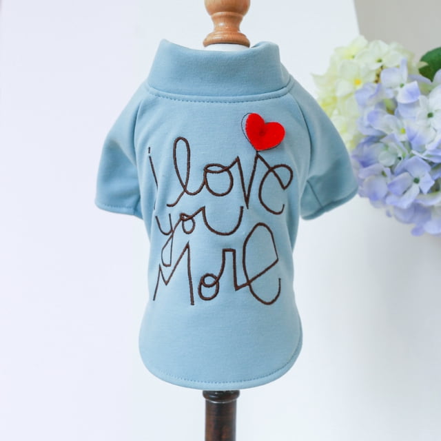 Ropa para mascotas, osito de peluche, para otoño e invierno, acolchado, cálido, con la letra M, serie de camisetas