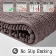 thumbnail image 4 of Bath Rug Mat, 32 x 20, Soft Shaggy Chenille Bathroom Rugs, Large Size, Super Absorbent & Thick, Non-Slip, Machine Washable Bathroom mat, Bath Mats for Bathroom, Tub & Shower, Mauve, 4 of 6