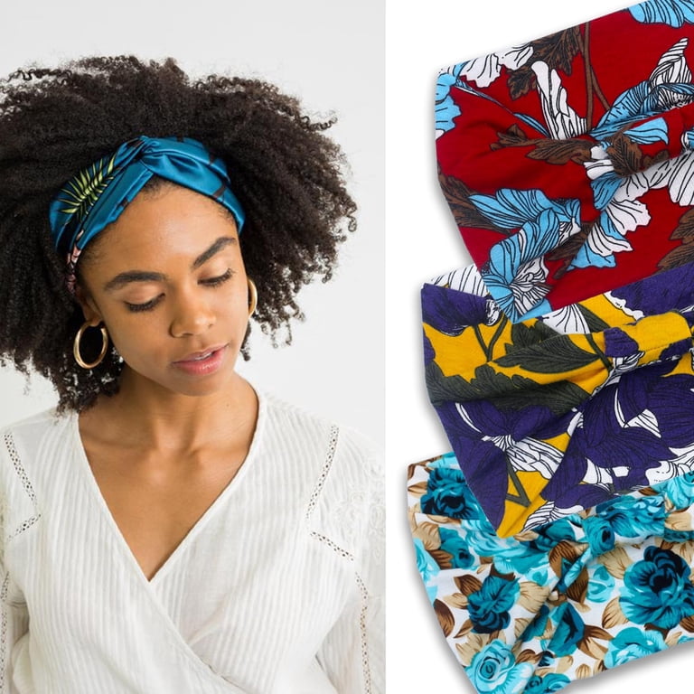 KUTGY 6 Pack Knotted Headbands, Elastic Criss Cross Hair  display picture 2