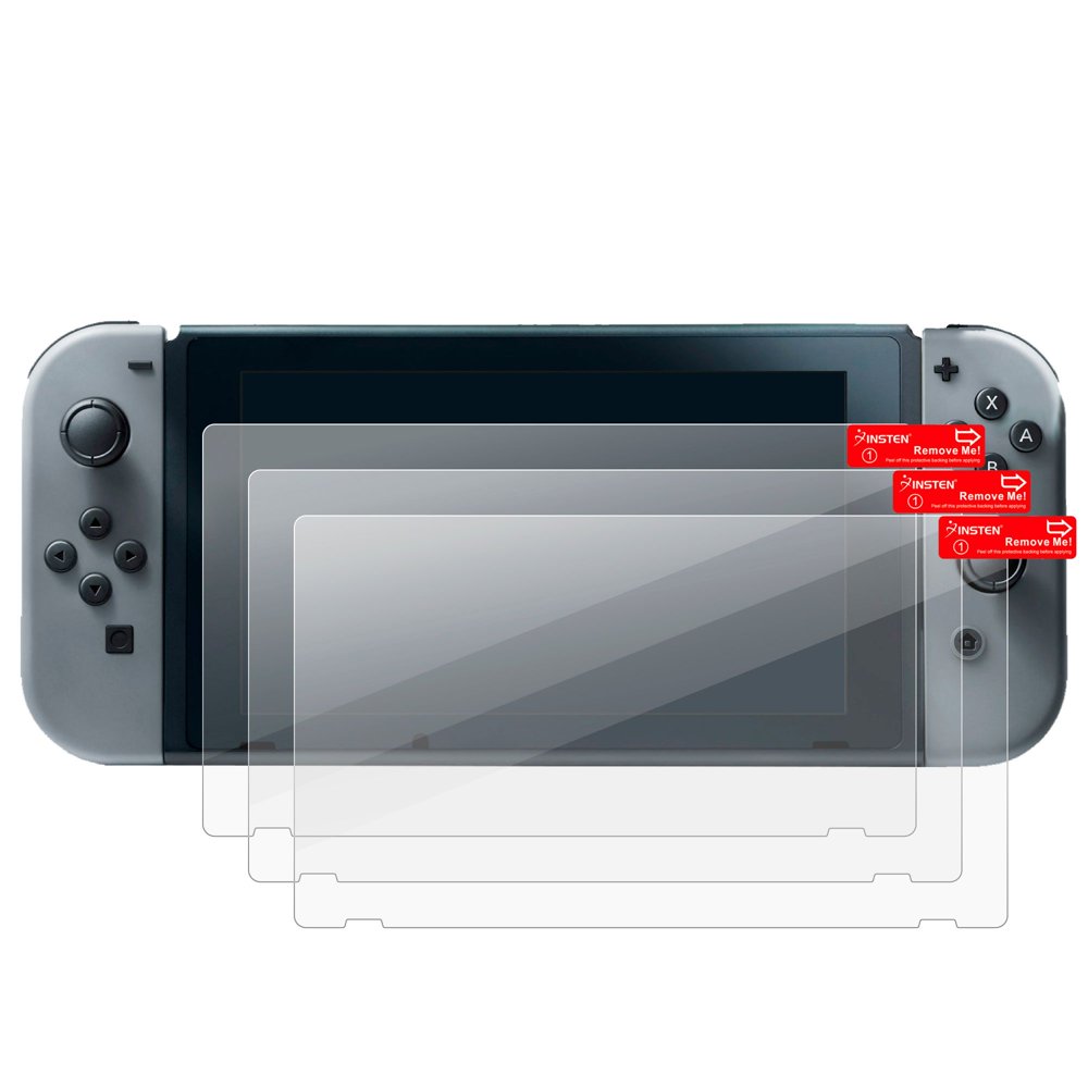 Nintendo Switch screen protector (3pack), by Insten Clear Screen