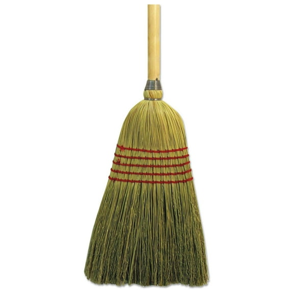 Boardwalk 926CEA Parlor Broom Corn Fiber Bristles 42-Inch Wood Handle Natural