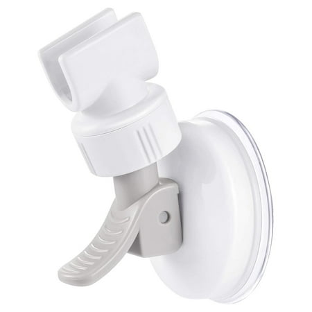 

Showerhead Bracket Suction Cup Shower Head Holder Adjustable Bathroom Wall Mounted Stand White