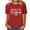 Red, variant on Fesfesfes Women's T Shirts Fashion Women Round-Neck Short Sleeve Print Casual T- Shirt Blouse Tops Tees for Women S(US:4)