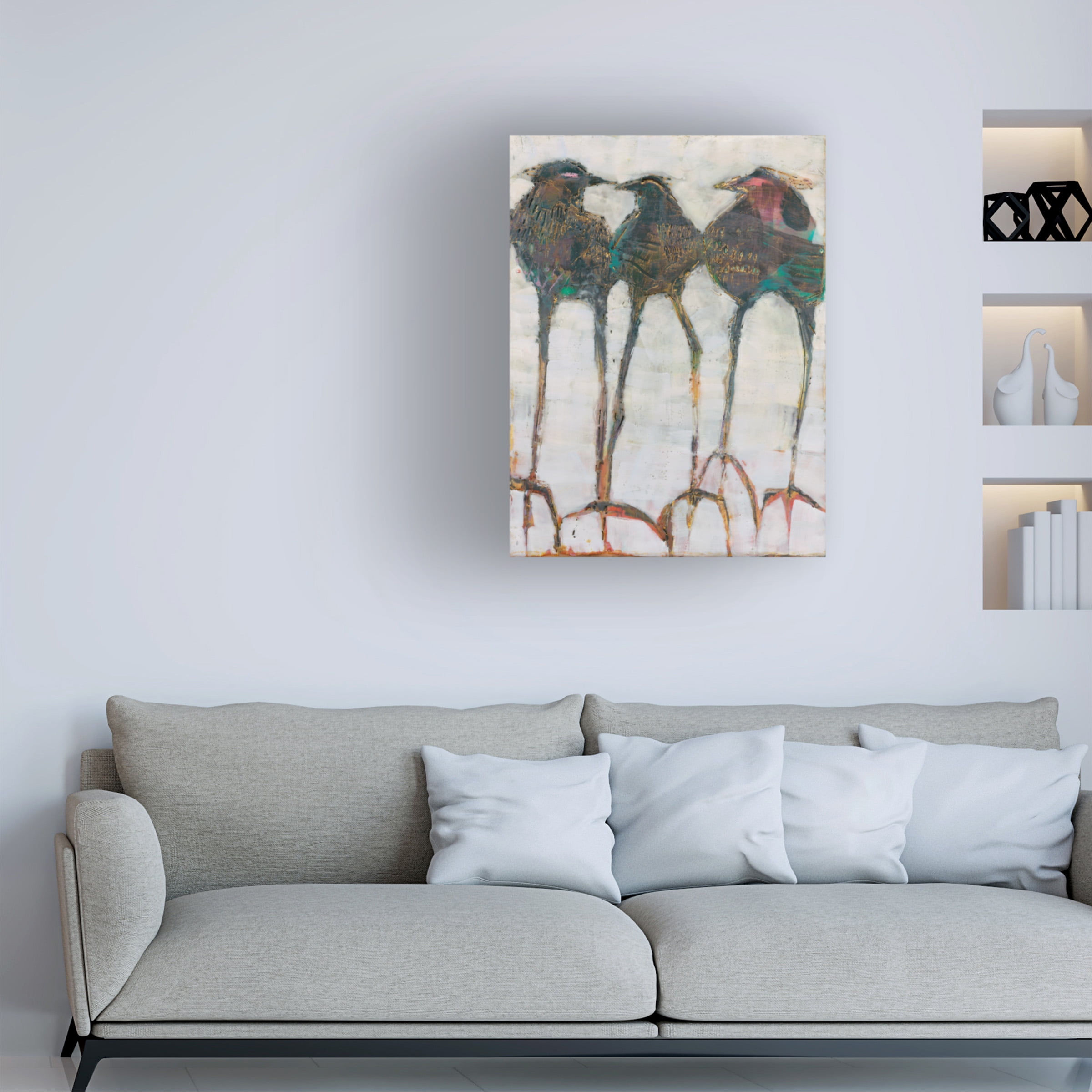 Sue Jachimiec 'Gaggle I' Canvas Art