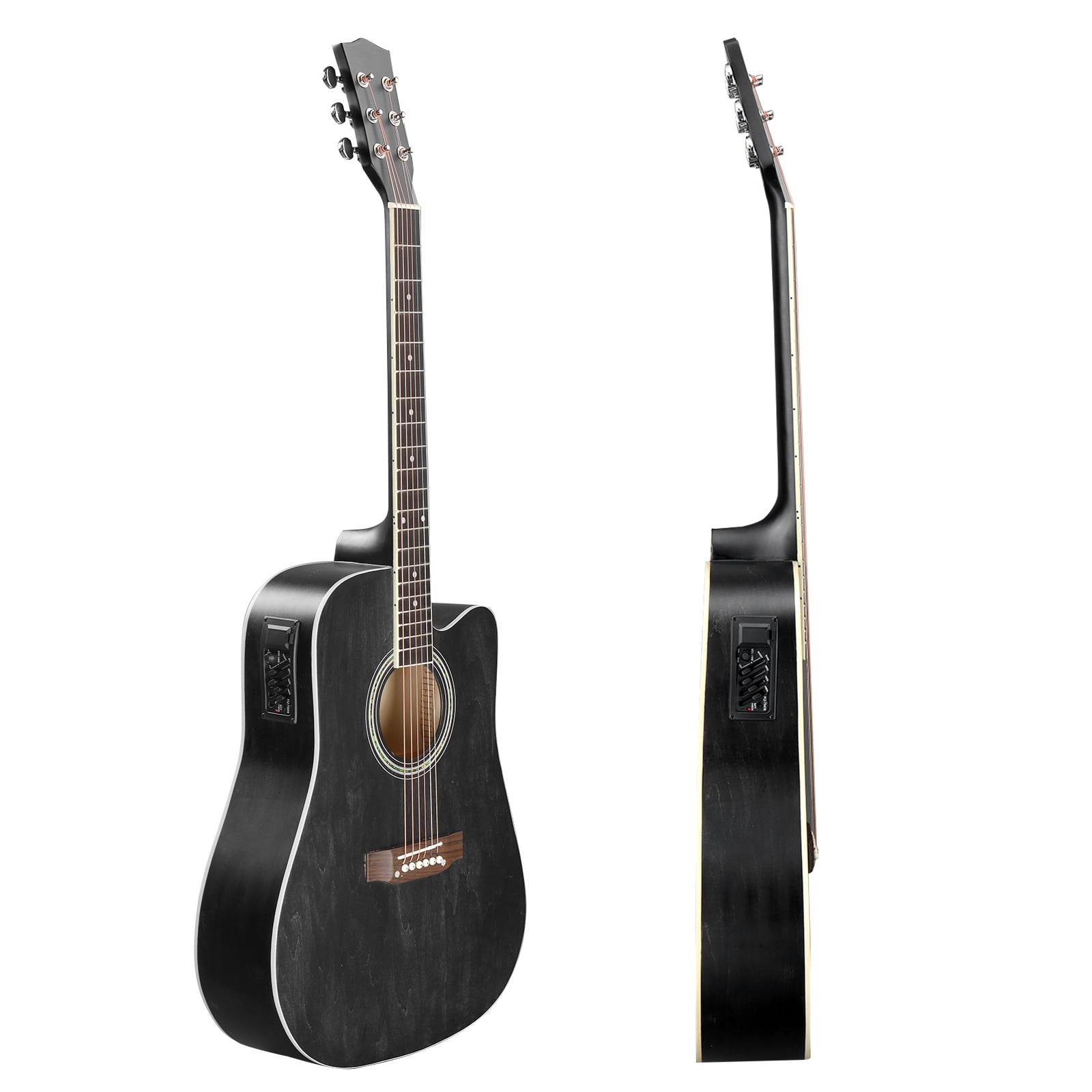 Ktaxon 41-Inch Full-Size Acoustic Electric Guitar with 10W Amp Bag Tuner and other Accessories Black