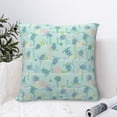 thumbnail image 6 of Rateoe Sea Turtle Pattern Throw Pillow Cover Premium Pillow Stuffer Sham Square for Decorative Cushion Bed Couch Sofa(Pillow insert not included), 6 of 8