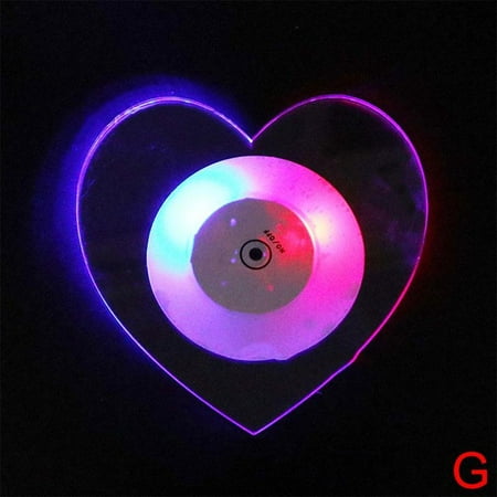 

LED Lights Cup Sticker Flash Luminous Bottle Cup Mat Mat Wine Bar Coaster N0K1