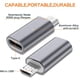 thumbnail image 2 of USB C to Micro USB Adapter (4-Pack), Type C Female to Micro USB Male, Conversion Connector for Charging and Data Syncing (Gray), 2 of 5