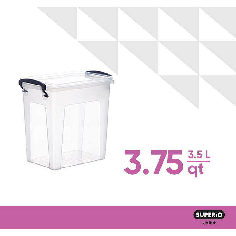 Clear Lock Storage Box 2 Pcs set Small 5 liter Transparent – Appollo Store