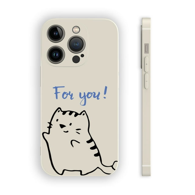 Enhance Your iPhone Experience: Fun Graphic Matte Dual-Layer Silver Phone Case for iPhone 15 Pro Max 14 13 12 Pro 11