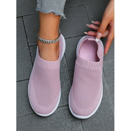 

Spring & Autumn Fashionable White Breathable Lace-up Women‘s Running Shoes