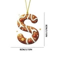 thumbnail image 3 of DAMAI 26 Letter Decorative Hanging Christmas Alphabet Letters, A to Z Initial Christmas Ornaments, Christmas Letters Ornaments Hanging Xmas Alphabet Letters for Christmas Tree, 3 of 8