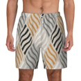 thumbnail image 2 of Picia Geometric pattern Mens Swim Trunks with Compression Liner Stretch Beach Shorts Quick Dry with Zipper Pockets No-Chafing Board Shorts-XX-Large, 2 of 9