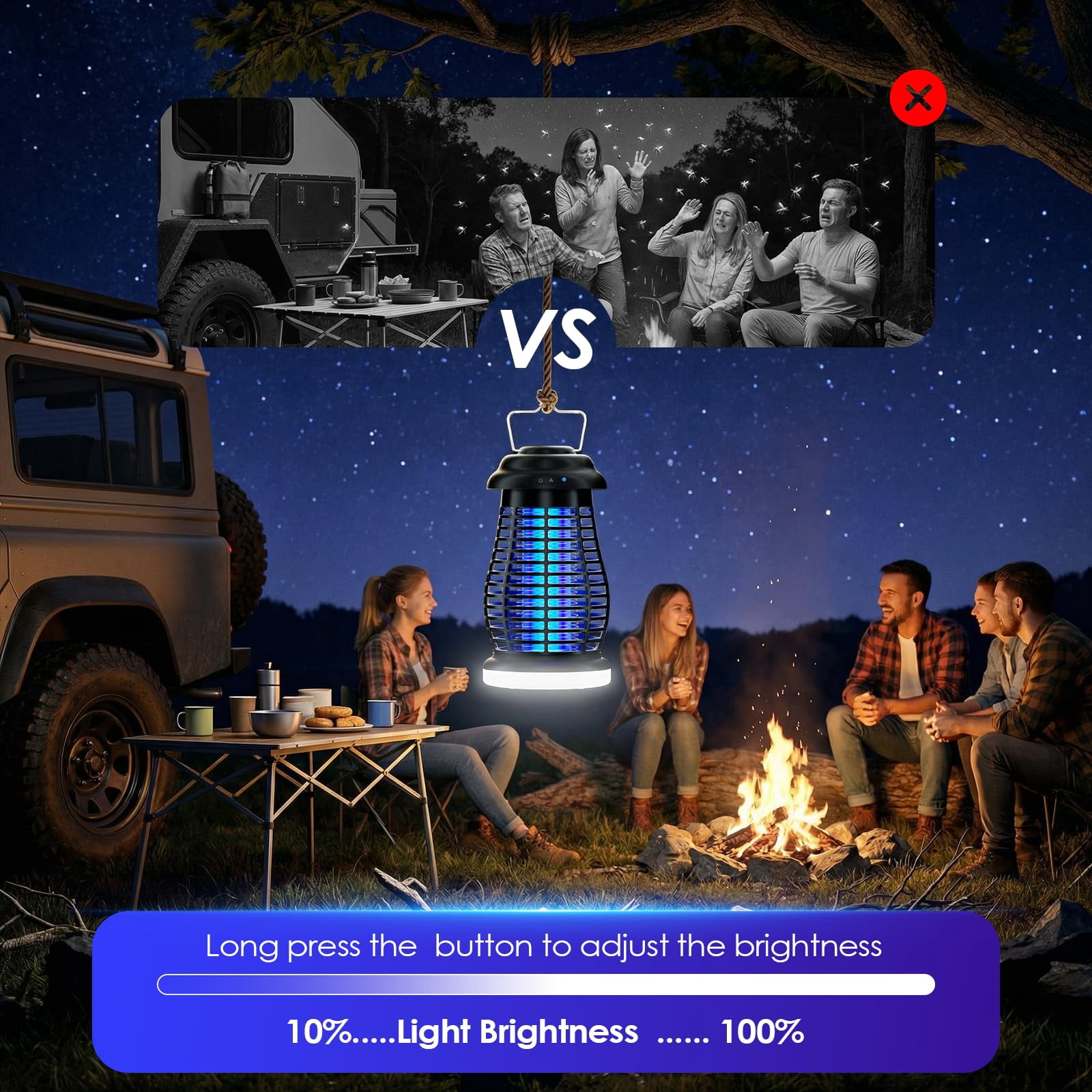 Zapper Outdoor & Indoor Cordless Portable Mosquito With Rechargeable 4800mah Auto On/off Repellent Patio Electric Fly For Camping Kitchen Backyard