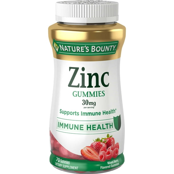 Nature's Bounty Zinc Immune Support Gummies, 30 Mg, 70 Ct