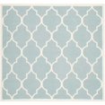 thumbnail image 1 of Safavieh Dhurries Light Blue Contemporary Rug - Square 6', 1 of 2