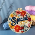 thumbnail image 6 of Punch Needle Kits Letter Special and Flowers Embroidery Starter Set with Hoop Easy for Beginners DIY Stress Relief Handmade Craft Hobby and Home Decor 20x20cm-3, 6 of 8