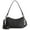 Black, variant on Leather Shoulder Bag for Women Small Crossbody Bags Hobo Purses with 2 Straps