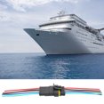 thumbnail image 3 of Waterproof Electrical Connector, Dustproof Practical Car Waterproof Connector Wear-resistant Safe Connection  For Marines For Boats For Trucks For Cars 4P,5P,6P, 3 of 8
