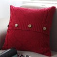 thumbnail image 2 of Knitting Button Fashion Throw Pillow Cases Cafe Sofa Cushion Cover Home Decor, 2 of 2