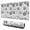 Halloween Doodle Icons, variant on Long Mouse Pads for Desk,Halloween Doodle Icons Pattern Desk Mats on Top Of Desks, Desk Mouse Pad Extra Large with 3mm Non-Slip Base and Stitched Edge for Gaming,Office,Work,Home 31.5"x11.8"