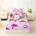 thumbnail image 3 of Manfei Cartoon Ghost Twin Fitted Sheet,Pumpkin Lantern Halloween Themed Bedding,2pcs,1 Fitted Sheet and 1 Pillowcase, 3 of 6