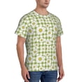thumbnail image 2 of Bixox Men's Daisies Flowers Printed Short Sleeve Skinny Athletic T-Shirt, 2 of 6