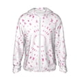 thumbnail image 2 of Uemuo Breast Cancer Awareness (4) Pattern Women's Full Zip UPF 50+ Sun Protection Hoodie Jacket Long Sleeve Sun Shirt Hiking Outdoor Performance with Pockets-Large, 2 of 9