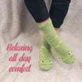 thumbnail image 2 of BambooMN Women's Super Soft Fuzzy Animal Crew Socks with Non-Slip Grips - Assortment 14 - Regular - 3 Pairs, 2 of 8
