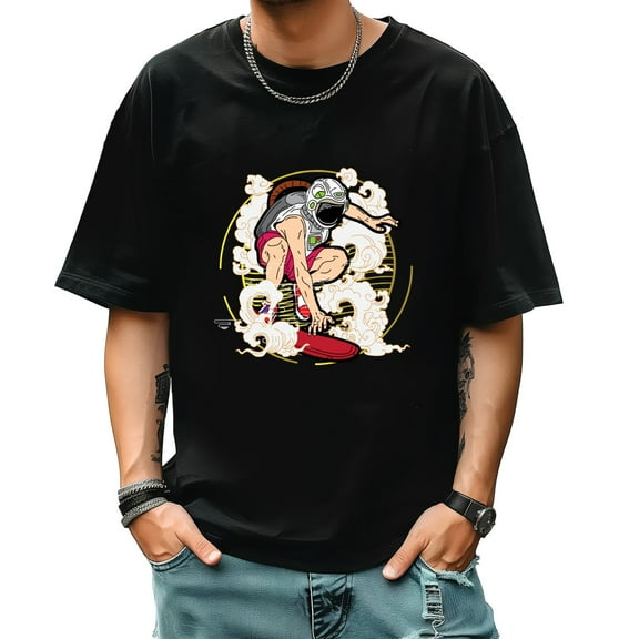 Graphic Tees for Men Summer New Print Casual Tee Fashion Trend Sports Shirt Select