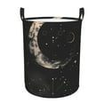 thumbnail image 1 of Balery Abstract Starry Sky Moon Cesta de ropa redonda con asas, impermeable, independiente, para ropa, juguetes, dormitorio y familia-Medium, 1 of 6