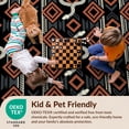 thumbnail image 4 of Design&I 6'x9' Ultra Soft Area Rug, Serpent With Stripe And Diamond Accents Snake Animal Southwestern Playful None Fluffy Washable Non Shedding for Guest Room Bedroom Living Room, 4 of 7