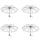 thumbnail image 3 of 4X Paraguas Transparente Paraguas Automatico para Lluviaautomatico Compacto Plegable Estilo A Prueba de Viento Paraguas Transparente , Transparente & Borde Negro, 3 of 10