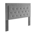 thumbnail image 2 of Linon Clayton Button Tufted Headboard, Multiple Colors, Multiple Sizes Dove Gray, 2 of 3
